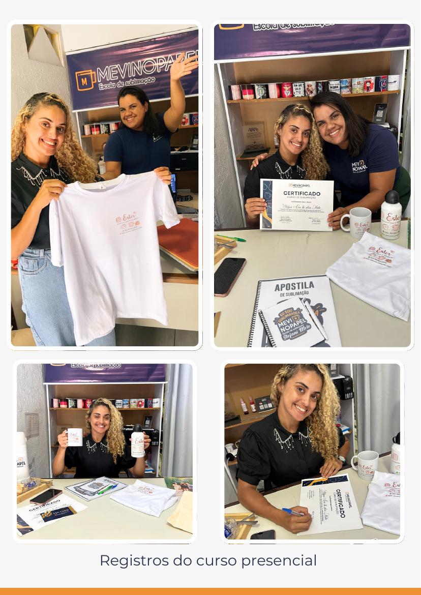 Aluna com kit personalizado
